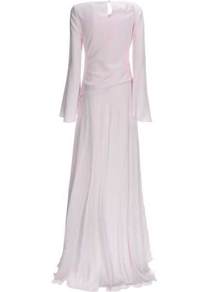 Rochii casual Alexander McQueen Long Dress With Drape PINK Femei (BM 19721321) 2