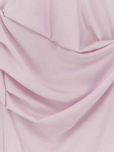 Rochii casual Alexander McQueen Long Dress With Drape PINK Femei (BM 19721321) 3