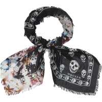 Esarfe pentru Barbati - Esarfe Alexander McQueen Skull Scarf BLACK Barbati (BM 19721336) - B-mall.ro