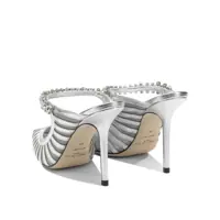 Pantofi cu toc Jimmy Choo Dama - Pantofi cu toc Jimmy Choo Bing 100 mm mules Silver Femei (BM 19721445) - B-mall.ro