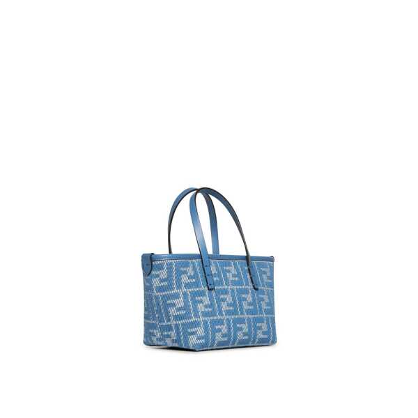 Genti de mana Fendi Fendi Roll Mini Handbag Blue Femei (BM 19721472) 3
