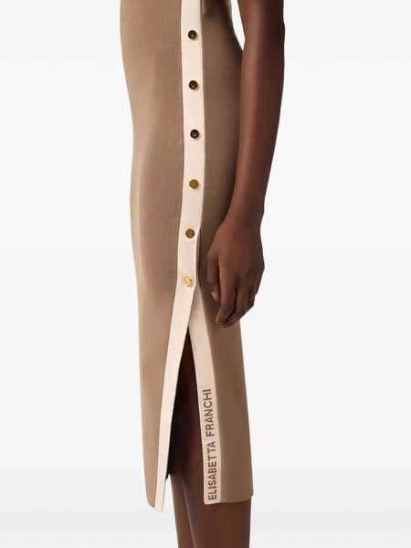 Rochii Elisabetta Franchi KNIT DRESS Brown Femei (BM 19721544) 5
