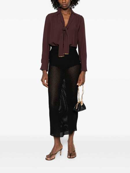 Camasi Elisabetta Franchi SHIRT Brown Femei (BM 19721556) 2