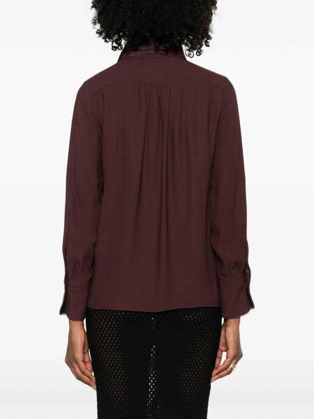 Camasi Elisabetta Franchi SHIRT Brown Femei (BM 19721556) 4