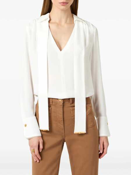 Camasi Elisabetta Franchi SHIRT White Femei (BM 19721562) 4