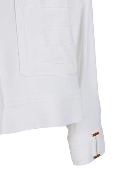 Jachete Elisabetta Franchi JACKET White Femei (BM 19721592) 3