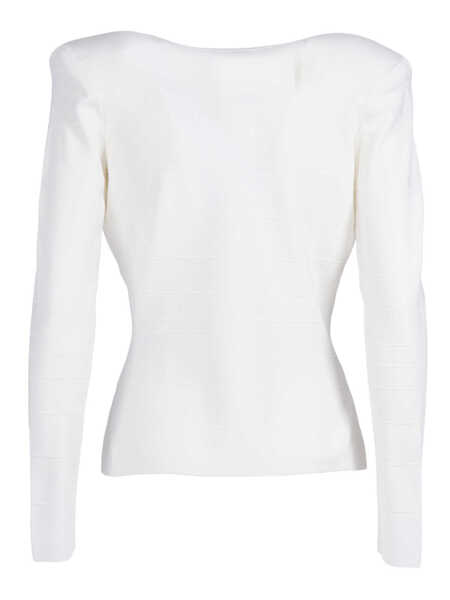 Pulovere casual Elisabetta Franchi KNITTED TOP White Femei (BM 19721610) 2
