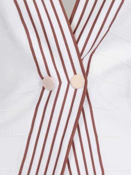 Pulovere casual Elisabetta Franchi KNITTED TOP White Femei (BM 19721610) 3