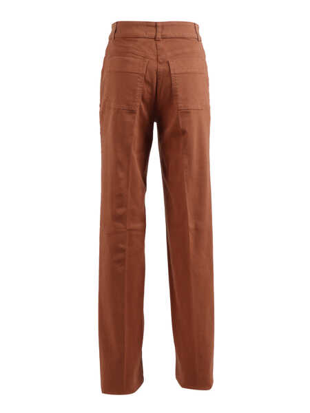 Pantaloni Elisabetta Franchi JEANS-STYLE TROUSERS Brown Femei (BM 19721619) 2