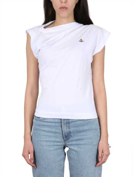 Tricouri Vivienne Westwood Top Hebo WHITE Femei (BM 19721663) 4