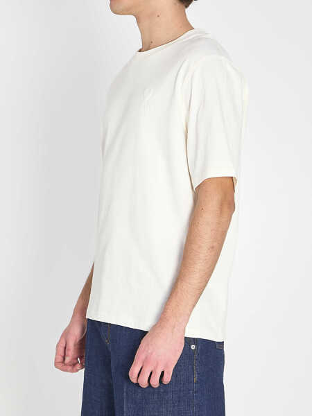 Tricouri AMI Paris Ami De Coeur T-Shirt CREAM Barbati (BM 19721693) 2