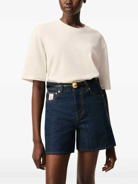 Tricouri AMI Paris Ami De Coeur T-Shirt CREAM Barbati (BM 19721693) 3