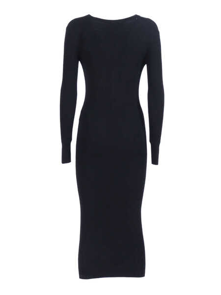Rochii Elisabetta Franchi KNIT DRESS Black   Femei (BM 19721847) 2