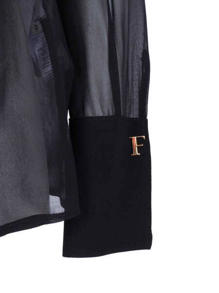 Camasi Elisabetta Franchi SHIRT Black   Femei (BM 19721853) 3