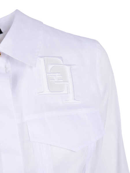 Camasi Elisabetta Franchi SHIRT White Femei (BM 19721856) 3