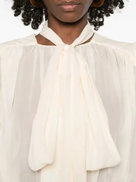 Camasi Elisabetta Franchi BODY SHIRT Beige Femei (BM 19721862) 5