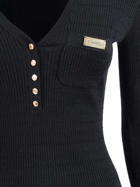 Pulovere casual Elisabetta Franchi KNITTED TOP Black   Femei (BM 19721898) 3