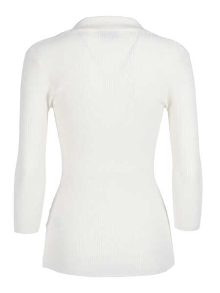 Pulovere casual Elisabetta Franchi KNITTED TOP White Femei (BM 19721901) 2