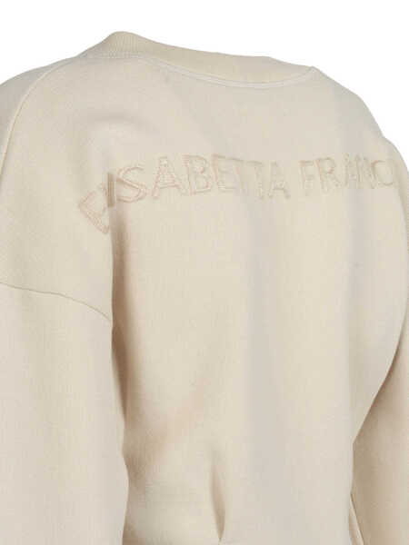 Pulovere casual Elisabetta Franchi KNITTED TOP White Femei (BM 19721904) 3