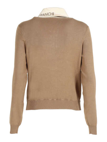 Pulovere casual Elisabetta Franchi KNITTED TOP Brown Femei (BM 19721907) 2
