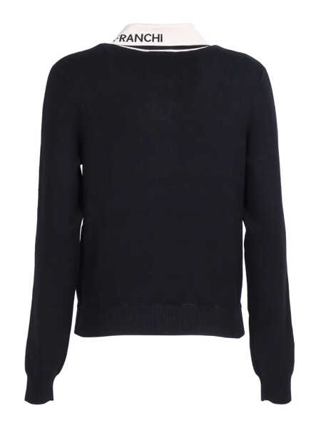 Pulovere casual Elisabetta Franchi KNITTED TOP Black   Femei (BM 19721916) 2