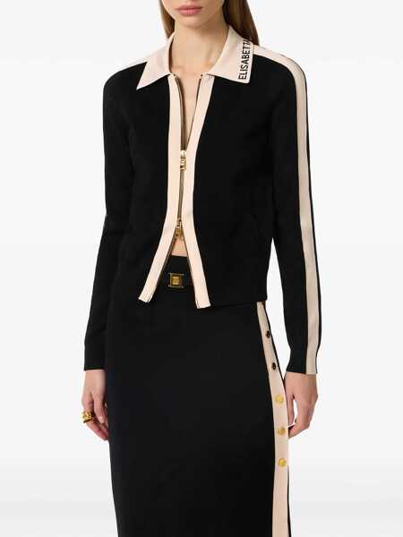 Pulovere casual Elisabetta Franchi KNITTED TOP Black   Femei (BM 19721916) 4