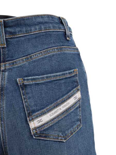Pantaloni Elisabetta Franchi JEANS-STYLE TROUSERS Blue Femei (BM 19721925) 3