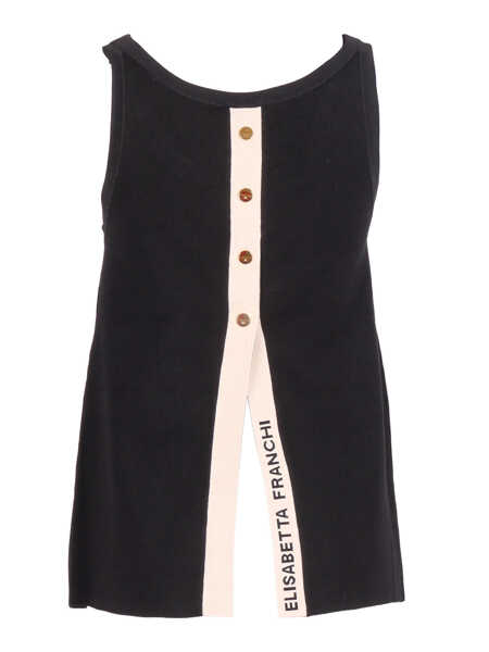Topuri Elisabetta Franchi KNITTED TOP Black   Femei (BM 19721931) 2