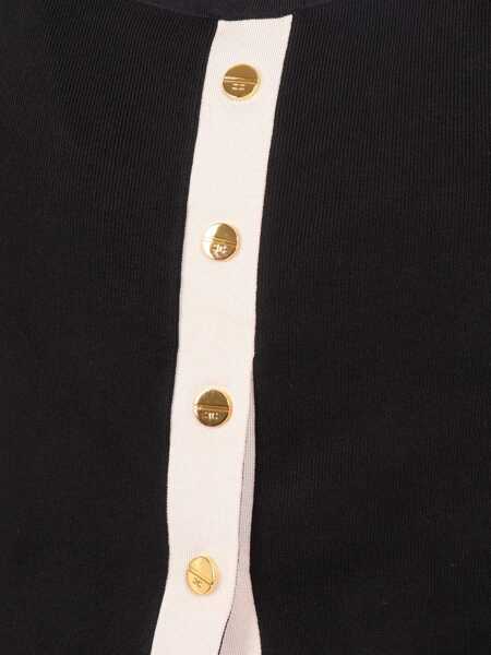 Topuri Elisabetta Franchi KNITTED TOP Black   Femei (BM 19721931) 3