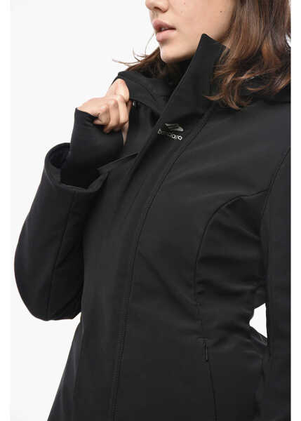 Jachete Balenciaga Skiwear Nylon Ski Jacket With Hood Black Femei (BM 19722062) 3