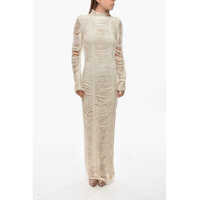 Rochii lungi Macrame' Bodycon Maxi Dress Femei