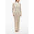Balmain Macrame' Bodycon Maxi Dress Beige