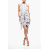 Rochii scurte Asymmetrical Lace Mini Dress Femei