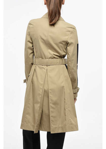 Paltoane Dior Double-Breasted Miss Dior Cotton Trench Coat Beige Femei (BM 19722107) 2