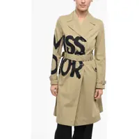 Paltoane Double-Breasted Miss Dior Cotton Trench Coat Femei