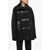 Khaite Double-Breasted Wool Blend Coat With Leather Details Black