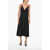 Dior Embroidered Cometa Slip Dress With Rhinestones Black