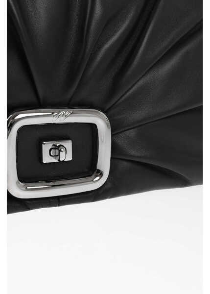 Genti de umar Roger Vivier Quilted Leather Choc Shoulder Bag Black Femei (BM 19722137) 4