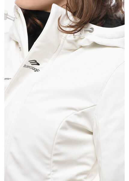 Jachete Balenciaga Skiwear Nylon Ski Jacket With Hood White Femei (BM 19722143) 3
