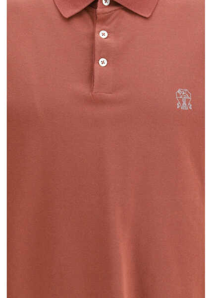 Tricouri Polo Brunello Cucinelli Cotton Polo Shirt CORALLOGRIGIO Barbati (BM 19722245) 3