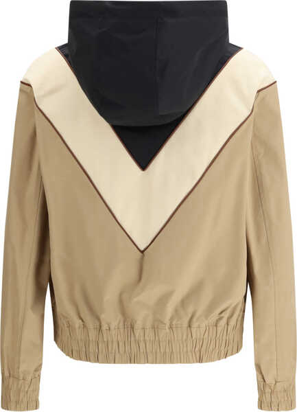 Jachete Valentino Garavani Nylon hooded windbreaker Jacket NERO/BURRO/CAMMELLO Barbati (BM 19722260) 2