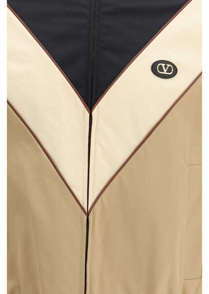 Jachete Valentino Garavani Nylon hooded windbreaker Jacket NERO/BURRO/CAMMELLO Barbati (BM 19722260) 3