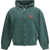 Balenciaga Laurel Classic zip-up Hoodie DARK GREEN/RED