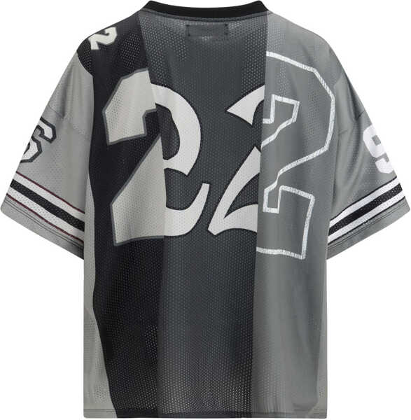 Tricouri AMIRI Spliced oversized V-neck T-shirt BLACK Barbati (BM 19722281) 2