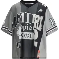 Tricouri Spliced oversized V-neck T-shirt Barbati