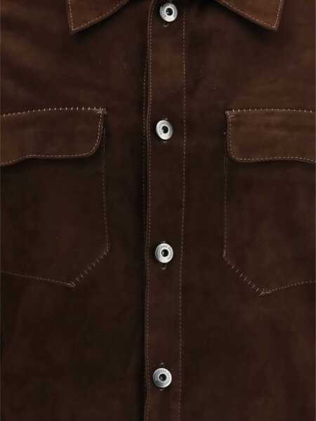 Bomber jacket Salvatore Santoro Suede leather bomber Jacket DARK BROWN Barbati (BM 19722290) 4
