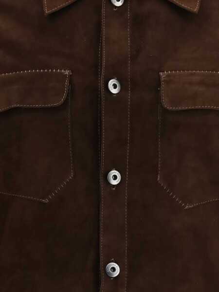 Bomber jacket Salvatore Santoro Suede leather bomber Jacket DARK BROWN Barbati (BM 19722290) 5