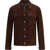 Salvatore Santoro Suede leather bomber Jacket DARK BROWN
