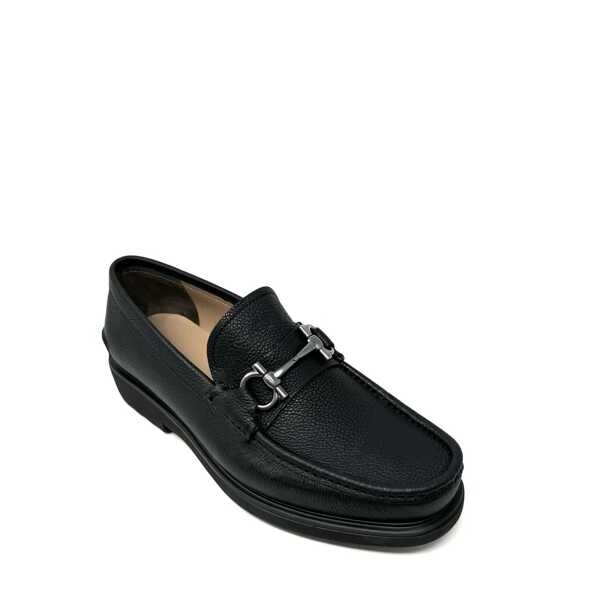 Mocasini Salvatore Ferragamo Salvatore Ferragamo Glasgow Leather Loafers Black Barbati (BM 19722573) 2