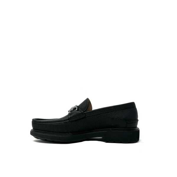 Mocasini Salvatore Ferragamo Salvatore Ferragamo Glasgow Leather Loafers Black Barbati (BM 19722573) 3